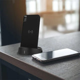 V-Tac POWER BANK 8000MAH INCARCARE WIRELESS MODEL STAND - NEGRU