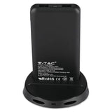V-Tac POWER BANK 8000MAH INCARCARE WIRELESS MODEL STAND - NEGRU