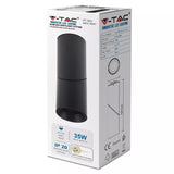 V-Tac CORP ILUMINAT MONTAJ PERETE SOCLU GU10 - NEGRU