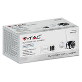 V-Tac Cameră de supraveghere IP Bullet V-Tac Wi‑Fi 3MP, IP65, lentilă 3,6 mm, vedere nocturnă 10 m, audio bidirecțional, H.265