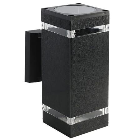 V-Tac LAMPA PERETE SOCLU E27 IP44 - NEGRU