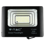 V-Tac Reflector LED Solar V-Tac 16W 6000K Alb Rece IP65 cu Telecomandă, Timer și Cablu 5m, Baterie 10000mAh