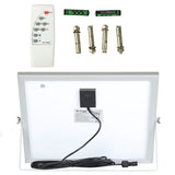 V-Tac Reflector LED Solar V-Tac 16W 6000K Alb Rece IP65 cu Telecomandă, Timer și Cablu 5m, Baterie 10000mAh