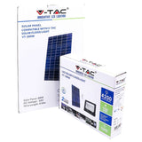 V-Tac Reflector LED Solar V-Tac 50W 6000K IP65 cu Telecomandă, Temporizator și Senzor Auto, 4200 lm