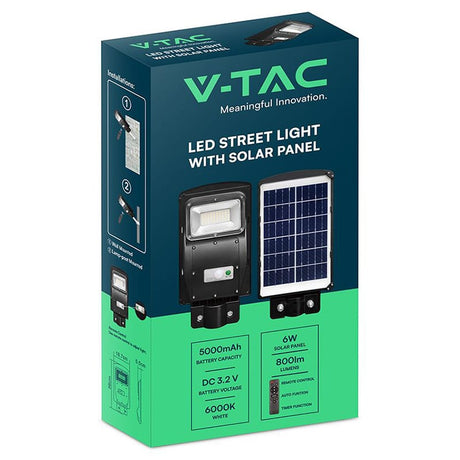 V-Tac CORP ILUMINAT STRADAL 6W 6400K INCARCARE SOLARA