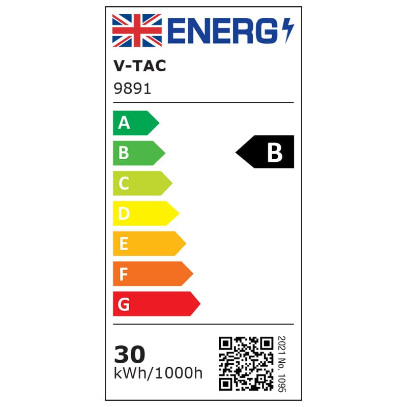 V-Tac REFLECTOR LED SMD 30W 185LM/W 6500K IP65  CIP SAMSUNG - NEGRU/GRI