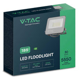 V-Tac REFLECTOR LED SMD 30W 185LM/W 6500K IP65  CIP SAMSUNG - NEGRU/GRI