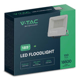 V-Tac REFLECTOR LED SMD 100W 185LM/W 6500K IP65  CIP SAMSUNG - NEGRU/GRI