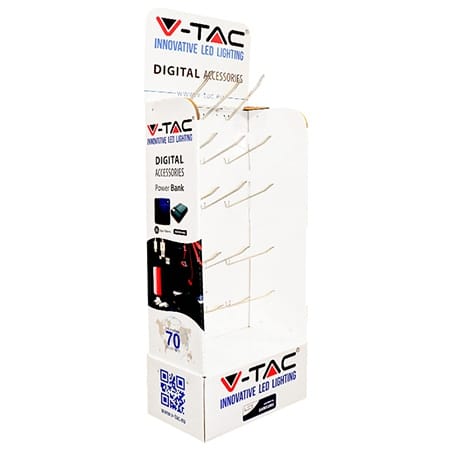 V-Tac STAND CARTON CU 15 CARLIGE METALICE