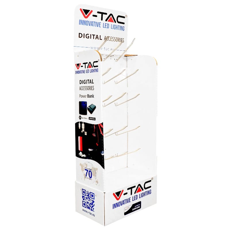 V-Tac STAND CARTON CU 15 CARLIGE METALICE