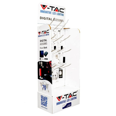 V-Tac STAND CARTON CU 15 CARLIGE METALICE