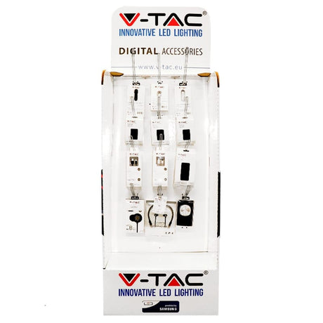 V-Tac STAND CARTON CU 15 CARLIGE METALICE