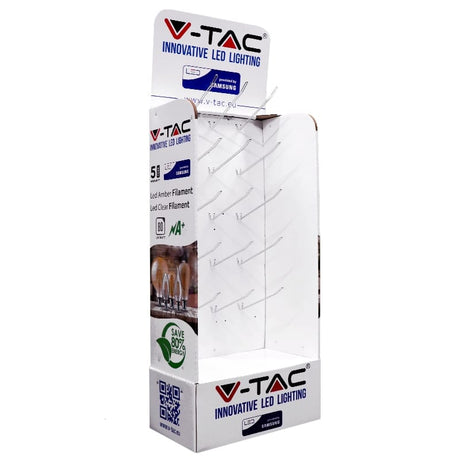 V-Tac Stand din carton V-Tac cu 15 cârlige metalice pentru expunere produse