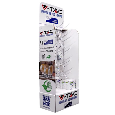 V-Tac Stand din carton V-Tac cu 15 cârlige metalice pentru expunere produse