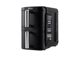 NINJA Friteuza dubla cu aer cald Ninja Double Stack 7.6L2470W, negru