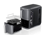 NINJA Friteuza dubla cu aer cald Ninja Double Stack 9.5L2470W, argintiu
