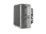 NINJA Friteuza dubla cu aer cald Ninja Double Stack 9.5L2470W, argintiu