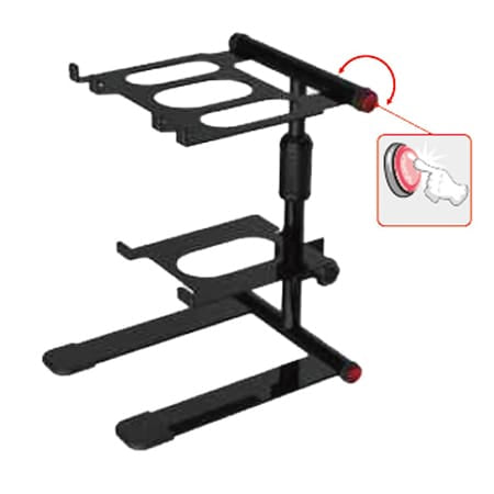 Ibiza Sound Stativ DJ Ibiza Sound Reglabil pentru Laptop/CD Player/Mixer, Rotire 360°, 15 kg, 260–360 mm