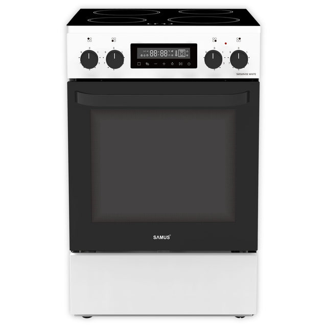 Samus Aragaz Aragaz Samus SM569VDE WHITE | 4 Arzatoare, Gaz, Capac Sticla, Alb