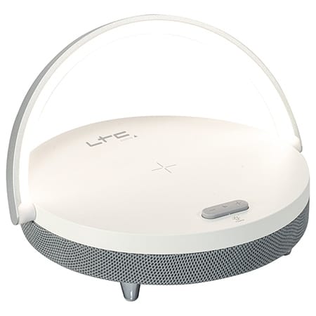 LTC Boxă Bluetooth LTC 5W cu lampă tactilă și încărcător wireless cu inducție, hands-free și suport telefon