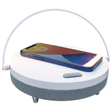LTC Boxă Bluetooth LTC 5W cu lampă tactilă și încărcător wireless cu inducție, hands-free și suport telefon