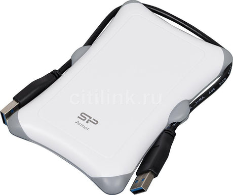 Silicon power HDD Extern HDD Extern Silicon Power Armor A30 SP010TBPHDA30S3W | 1TB, Anti-Shock, USB 3.0, Alb