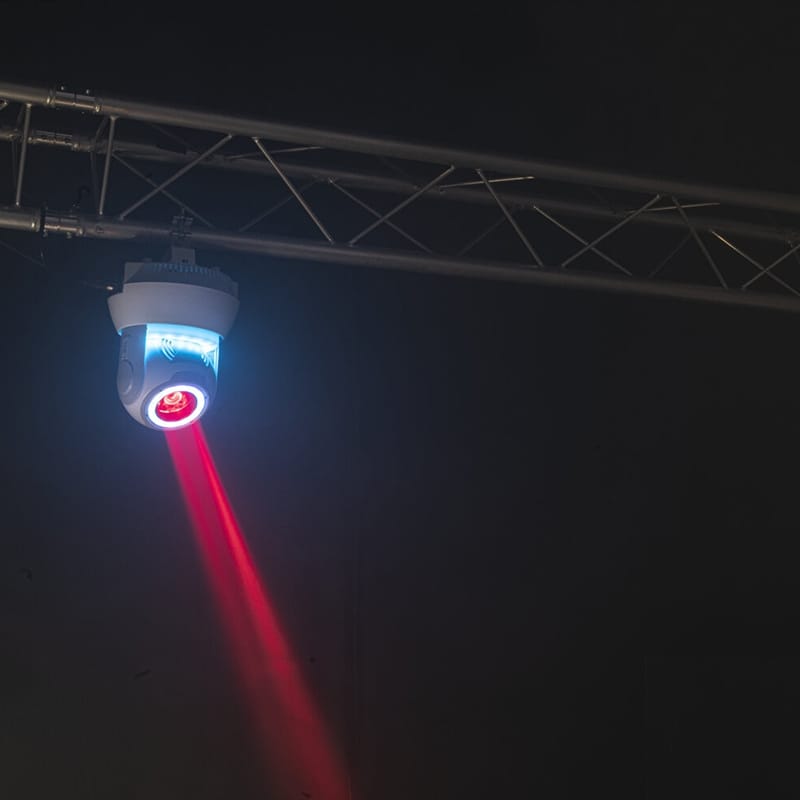 Ibiza Light Moving Head Ibiza Light LED RGBW 40W 4-în-1 cu inele halo, DMX 15/17 canale, 7950 lm, 540°/180°