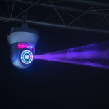 Ibiza Light Cap Mobil Ibiza Light 30W RGBW cu Gobo si 3 Inele LED RGB, DMX 15 Canale, Pan/Tilt 540°/180°