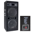 Ibiza Sound Boxă Pasivă Ibiza Sound 3 Căi Bass-Reflex, 2x12” (30 cm), 400W RMS, 8 Ohm, 20Hz–20kHz
