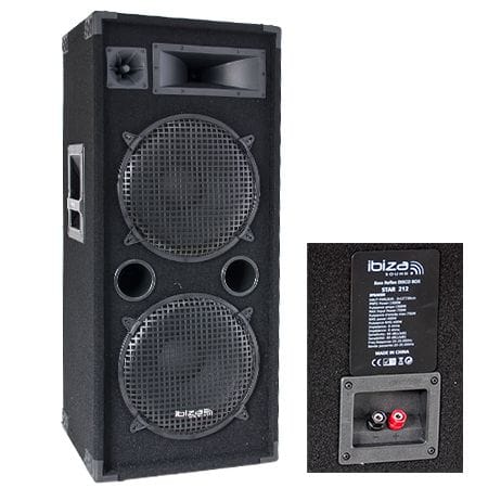 Ibiza Sound Boxă Pasivă Ibiza Sound 3 Căi Bass-Reflex, 2x12” (30 cm), 400W RMS, 8 Ohm, 20Hz–20kHz