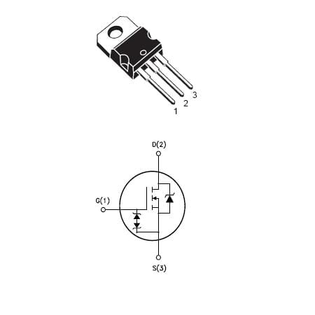 PC-Doc.ro TRANZISTOR MOSFET DE PUTERE CANAL N 600V 1.76OHM 4A