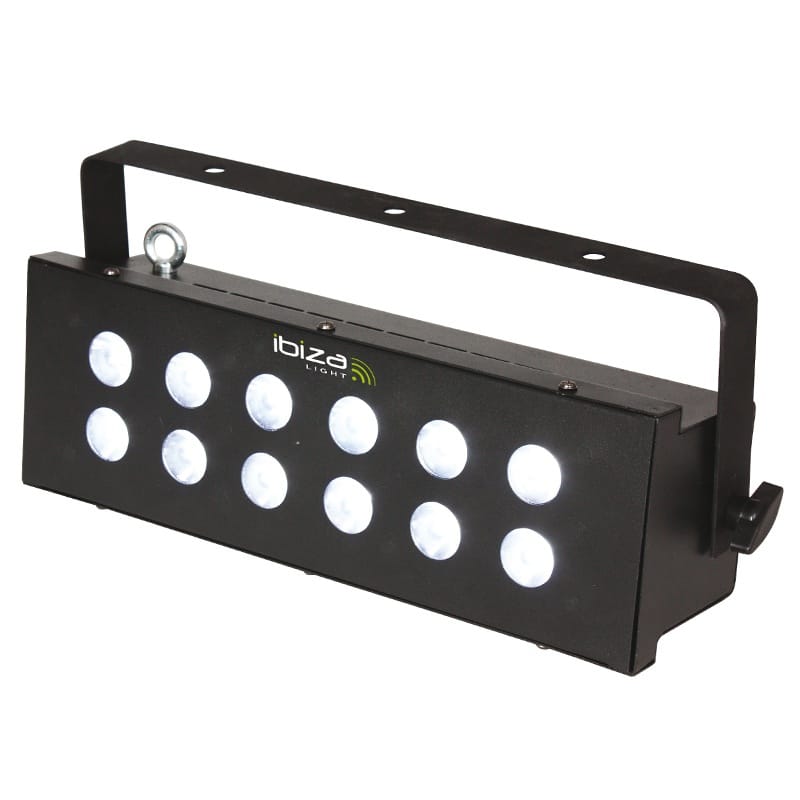 Ibiza Light Stroboscop UV Ibiza Light 12x3W cu DMX pentru efecte scenă și lumini disco