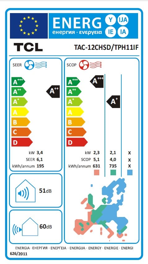 TCL Aparat aer conditionat Aparat de aer conditionat TCL BreezeIN TAC-12CHSD/TPH11IF, 12000BTU, Clasa A++, Inverter, Incalzire, Fast Cooling & Heating, Functie ECO, I-Feel, Mod Sleep, Timer 24H, Flux de aer 3D, R32, WiFi