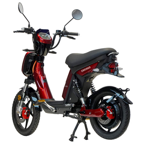Samus Trotineta electrica Trotineta Electrica Samus Chicago-18T800-48V26-Red | 48V, 800W, Autonomie 26km, Rosu