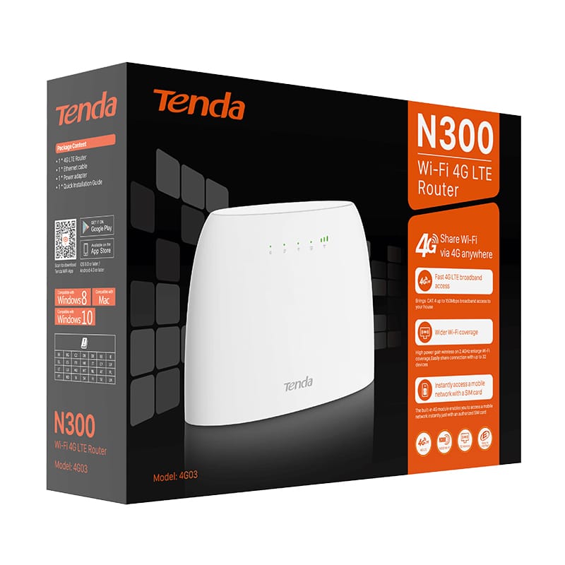 Tenda ROUTER  WIRELESS N300 TENDA
