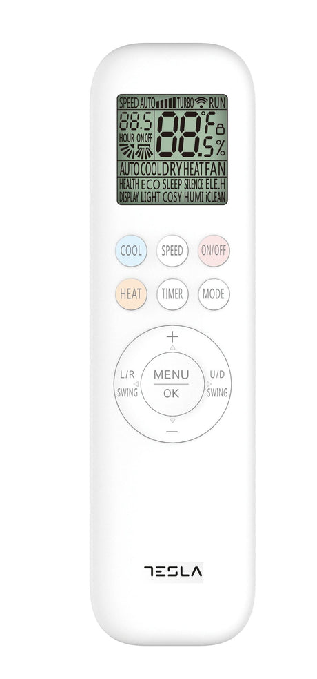 Tesla Aparat aer conditionat Aparat de aer conditionat Tesla Superior TA35QQFT-1232IHWT, 12000 BTU, Clasa A+++/A++, Inverter, Incalzire, Turbo, I Feel, Functie Antifungica, Autocuratare, Timer, Filtru lavabil, Filtru cu densitate, flux aer 3D, Incalzire unitate externa, R32, Wi-Fi