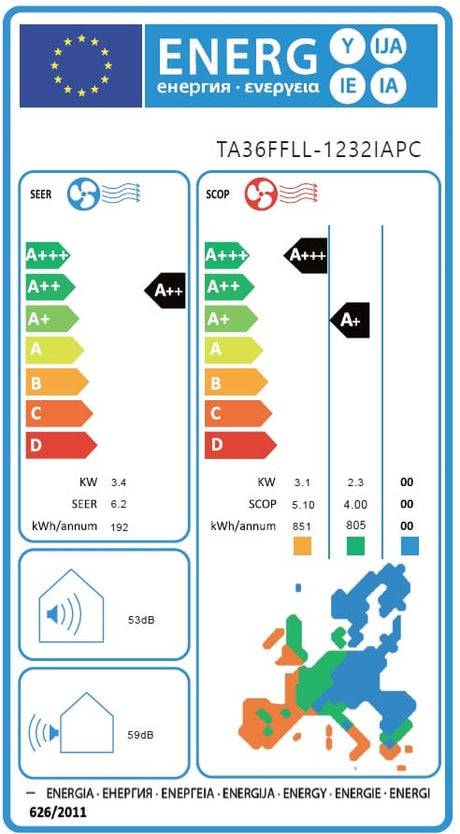 Tesla Aparat aer conditionat Aparat de aer conditionat Tesla Select TA36FFLL-1232IAPC, 12000 BTU, Clasa A++, Inverter, Incalzire, Turbo, I Feel, Functie Antifungica, Autocuratare, Timer, Filtru lavabil, Carcasa anti-rugina, R32, kit instalare 3m