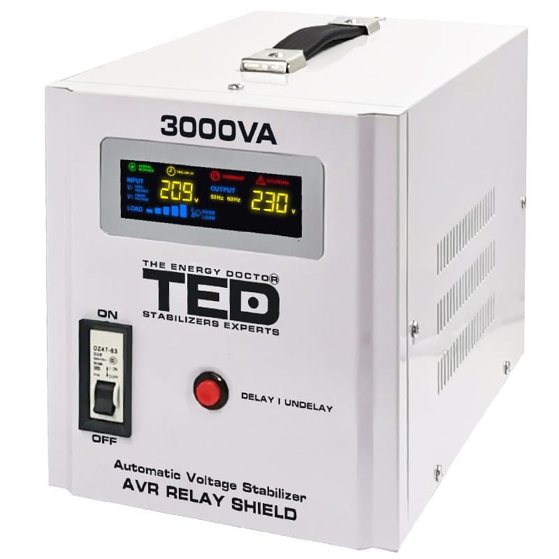 Ted Electric Stabilizator tensiune Stabilizator Tensiune Ted Electric TED-AVR3000 | Automat, 3000VA