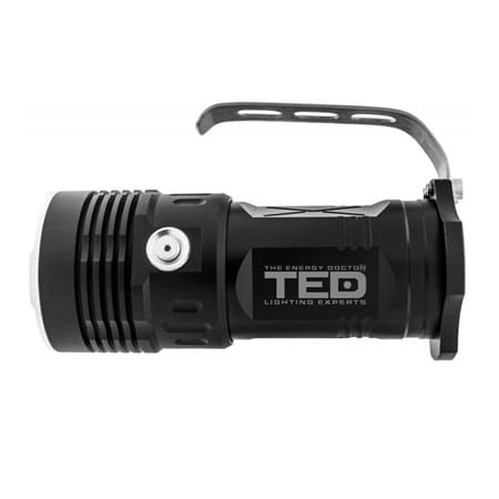 Ted Electric Lanterna Lanterna Ted Electric TED-HLL203 | 10W, Aluminiu, Acumulator 4x18650