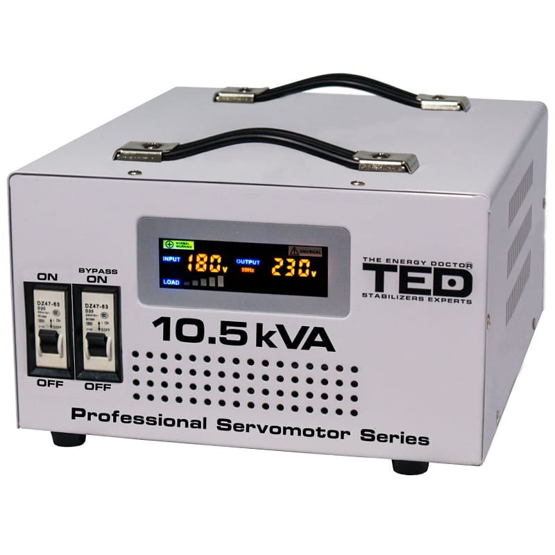 Ted Electric Stabilizator tensiune Stabilizator Tensiune Ted Electric TED-SVC105 | Servomotor, 10.5kVA