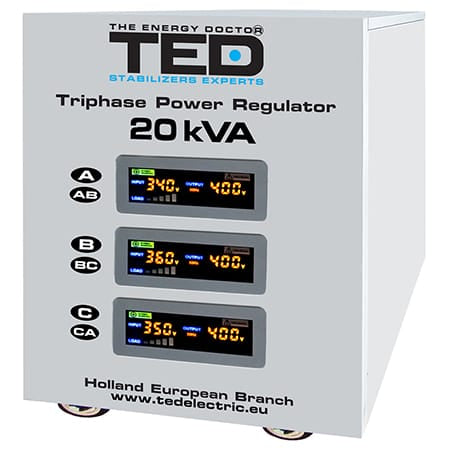 Ted Electric Stabilizator tensiune Stabilizator Tensiune Trifazat Ted Electric TED-SVC20000 | Servo, 20KVA