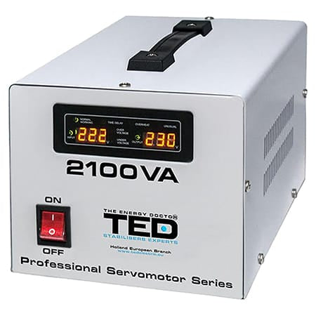Ted Electric Stabilizator tensiune Stabilizator Tensiune Ted Electric TED-SVC2100 | Servomotor, 2100VA, 230V