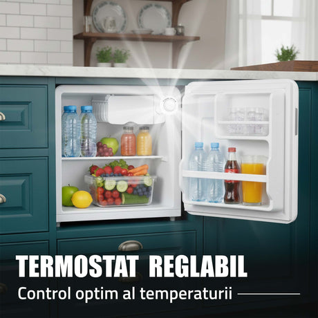 Minibar Samus SW066RE | 47L, Clasa E, Termostat Reglabil, Alb