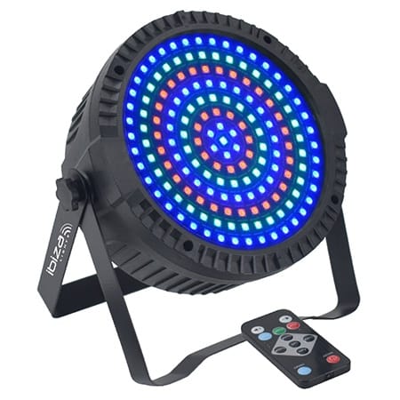 Ibiza Light Proiector LED PAR Ibiza Light THINPAR RGB 175 LED 3in1, DMX 4/28 canale, Matrix, 48W, telecomandă inclusă