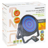 Ibiza Light Proiector LED PAR Ibiza Light THINPAR RGB 175 LED 3in1, DMX 4/28 canale, Matrix, 48W, telecomandă inclusă