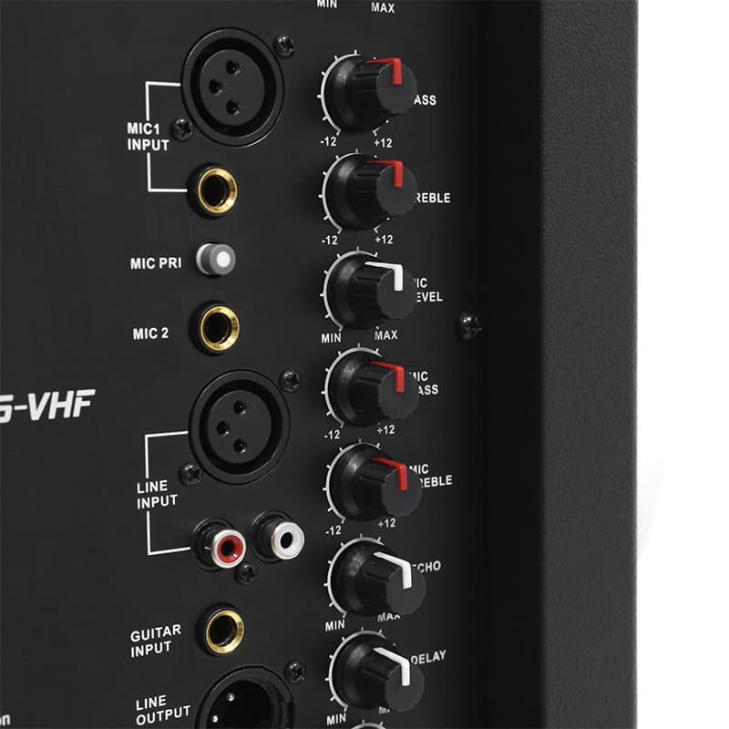 BoomTone DJ Boxă Portabilă PA BoomTone DJ TravelSound15-VHF 15” 350W RMS, Bluetooth/USB/SD/FM, 2 Microfoane VHF incluse