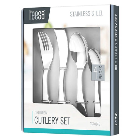 Teesa SET TACAMURI INOX COPII 4 PIESE TEESA