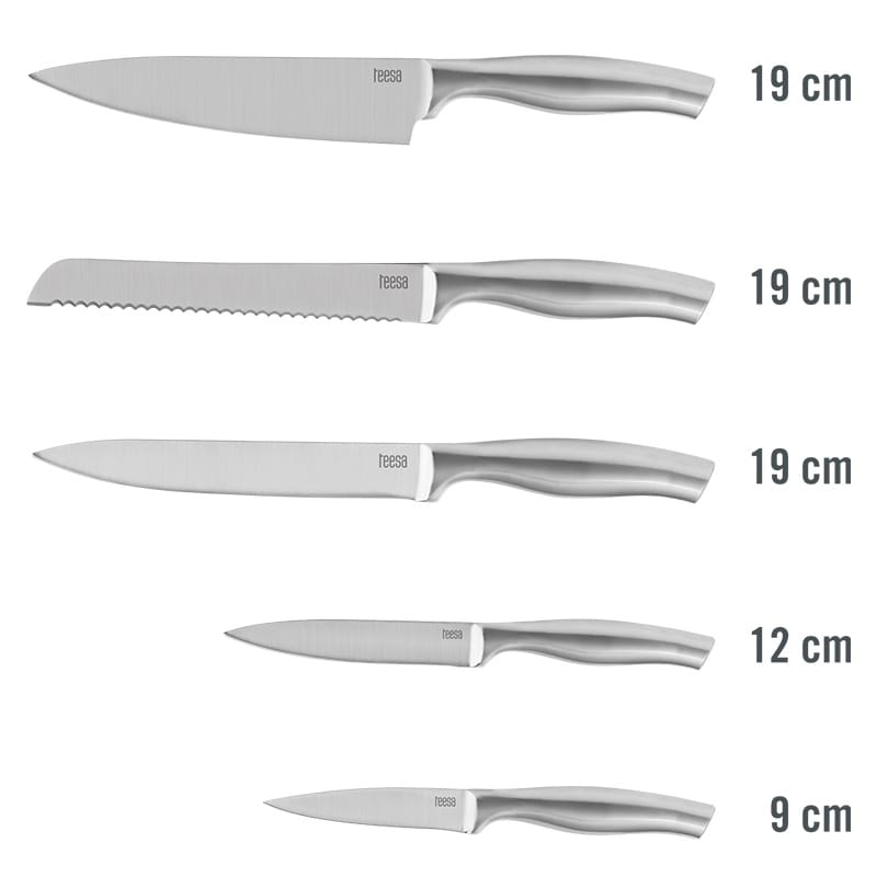 Teesa SET 5 CUTITE IN BLOC LEMN TEESA
