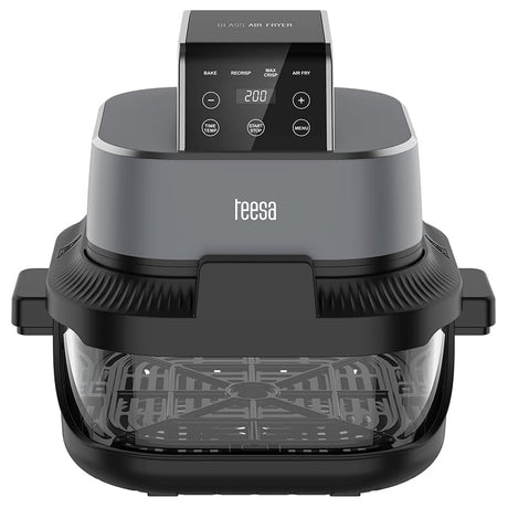Teesa Air Fryer Friteuza cu aer Teesa TSA8090 | 4L+1.5L, 1500W, Sticla