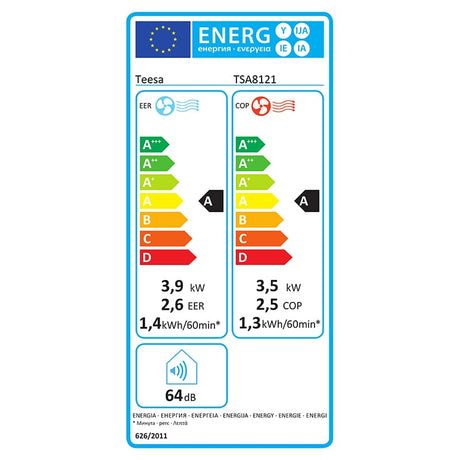 Teesa Aer conditionat portabil Aer Conditionat Portabil Teesa TSA8121 | 14000BTU, Wi-Fi, Tuya